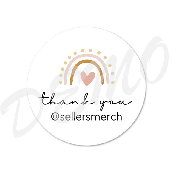 Thank You Sticker Label - Picture 2 of 4